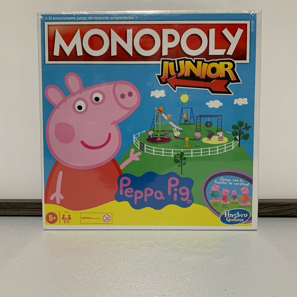 Monopoly® Junior: Peppa Pig Edition Board Game-New